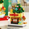 DIY Christmas Santa Snowman Claus Socks Eve Architecture Store Street View Xmas Tree Snow House Building Blocks Kit Toy
