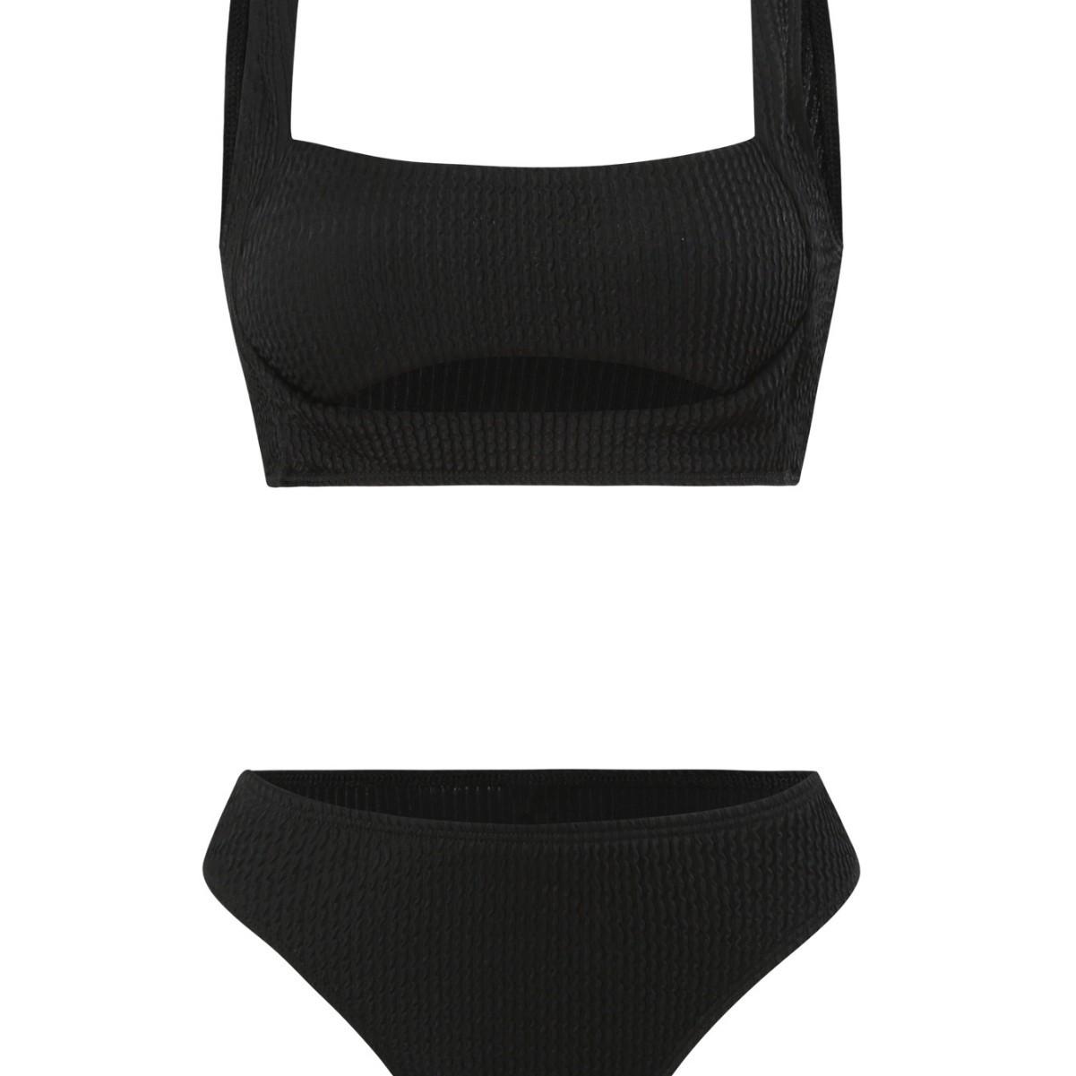 

2024 European & American Sexy Women s Bikini Swimwear L чорний