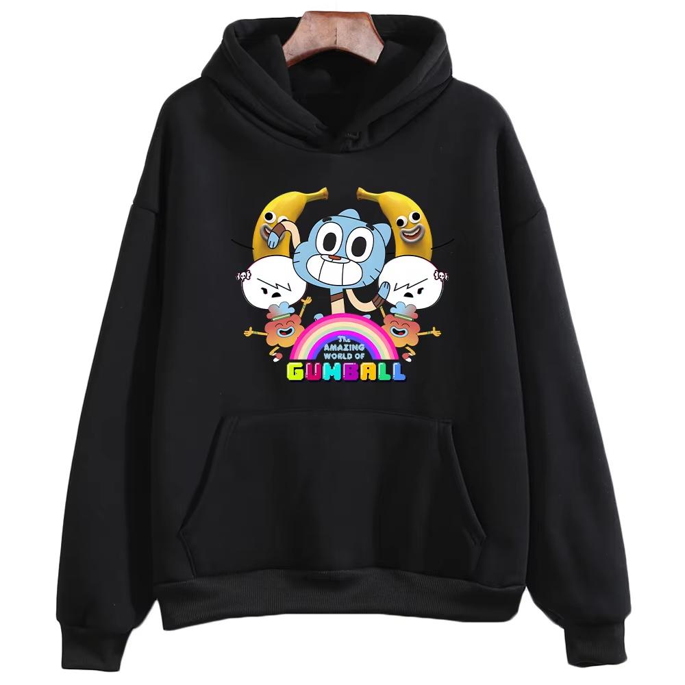 2026 The Amazing World of Gumball Graphic Printi Sweatshirt Y2K Men Women Gothic Cotton Sweatshirt Trendy Streetwear for Daily Looks