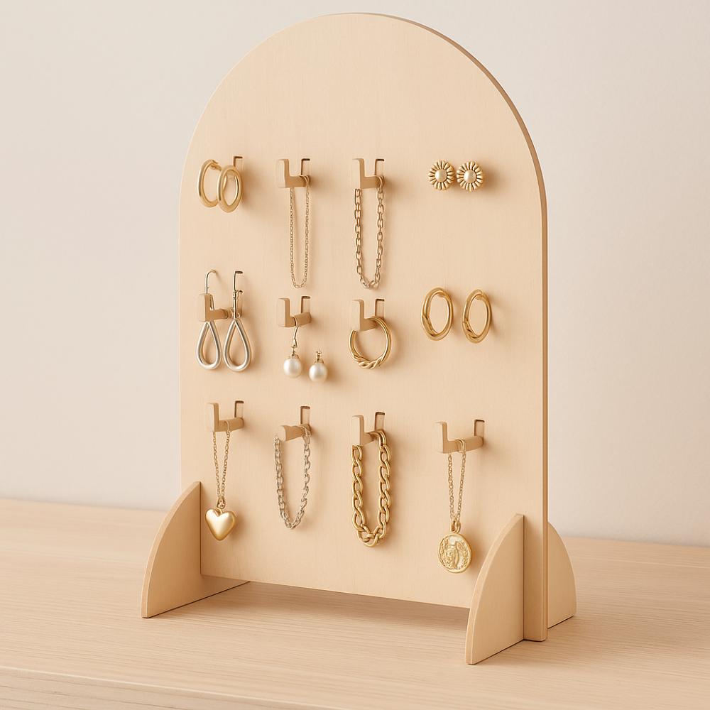 Detachable Jewelry Storage Rack Arch Necklace Display Stand Durable Ring Holder  Jewelry Shop
