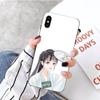 Hand Drawn Beautiful Characterss Phone Case For IPhone 14 13 12 11 XS X 8 7 6 Plus Mini Pro Max SE 2022 Soft Black Phone Cover