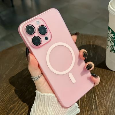 Luxury Ultrathin Wireless Charge Magnetic Case For iPhone 15 14  13 12 11 Pro Max Plus Matte Magsafe Clear Bumper Cases Cover