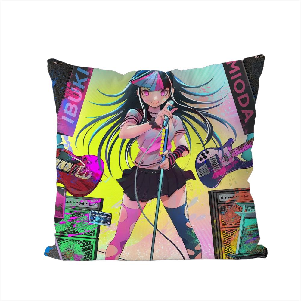 DDanganronpa Pillow Case For Car Sofa Decorative Home Doublesided Print Plush Square Throw Pillow Cushion Cover