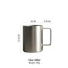 Nordic 316 Insulated Coffee Mug - Double-Layer, Anti-Scald, with Handle