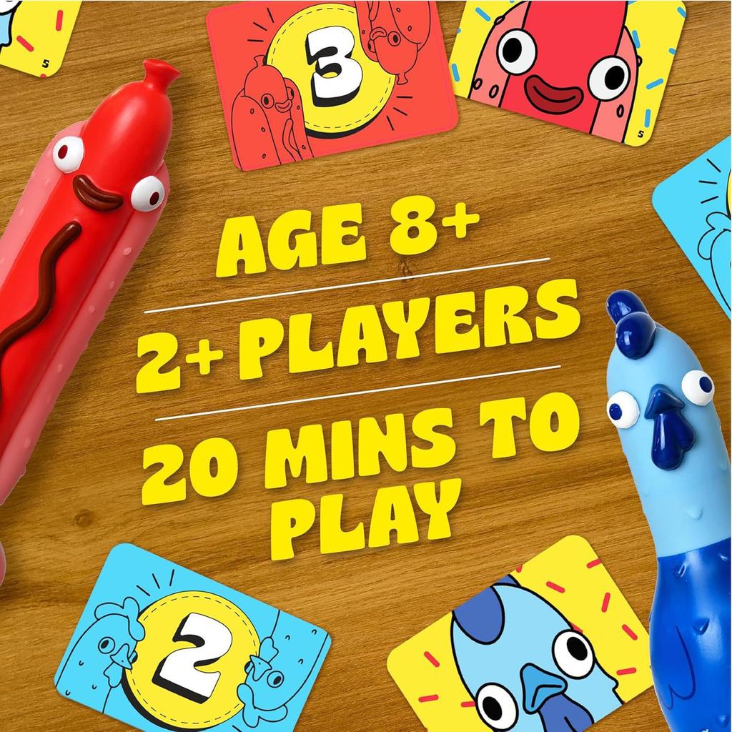 Creative Model Figures Chicken Vs Hotdog Desktop Flip Game Computer Case Decoration Ornament Home Interactive Toy Action Figures