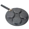 4 Holes Non Stick Coating Frying Pan Home Kitchen Cookware Cooking Tool for Fried Eggs4 Round Holes