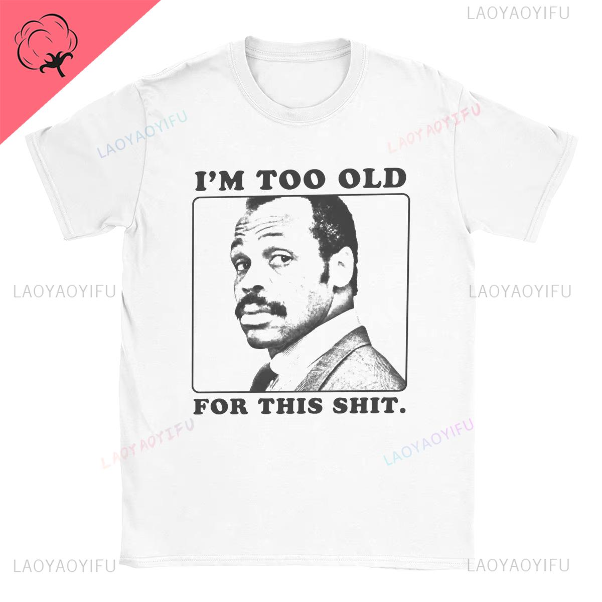 

Roger Murtaughts Interesting Shortsleeved Cotton Casual Streetwear Is Retro and Fashionable Suitable for Both Men and Women 4XL
