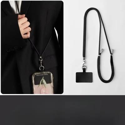 Șnur Confortabil și Sigur pentru Telefon Anti-Cădere Curea de Gât Crossbody cu Suport pentru Card Curea pentru Husă Telefon Culoare Solidă pentru Călătorie Muncă