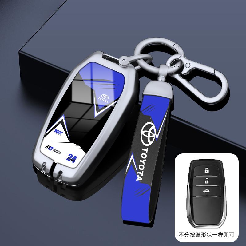 Housse Étui Sac pour Clé de Voiture pour Toyota Tacoma Fortuner Corolla Venza Grand Highlander RAV4 XSE Prime Land Cruiser Hilux 2023 2024
