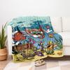 Tom & Jerry Schatztauchgang PosterDecke Flanell Überwurfdecke für Sofa, Bett, Reisen, Camping, Büro