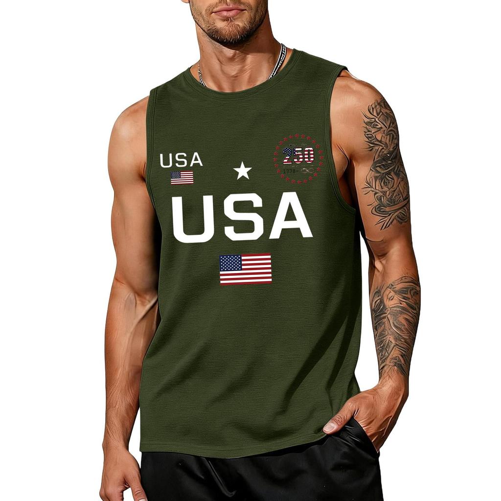 Herren Hemden 4. Juli USA Muskel Tanktops Patriotische Tanktops