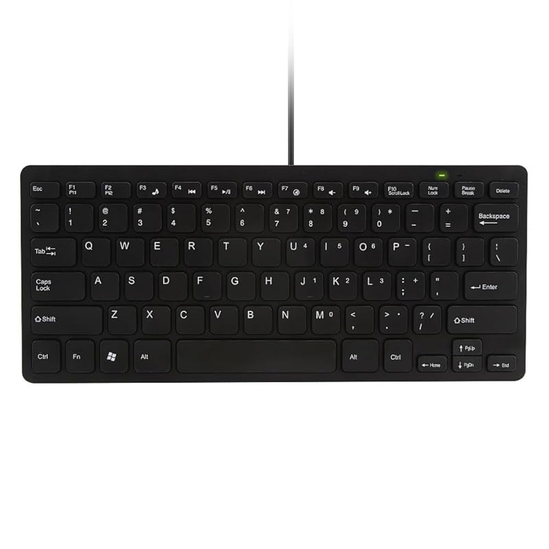 

usb wired keyboard compact pantograph membrane English sequence 78 keys mini keyboard small size slim design With 1.5m cord PC/Laptop/Computer Windows