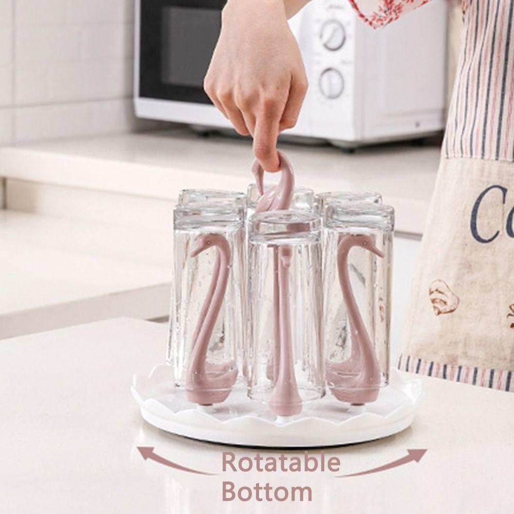 Swan Shaped Cup Support Frame Creative Drinking Cup Drainer Stand Rack  Kitchen Accessories