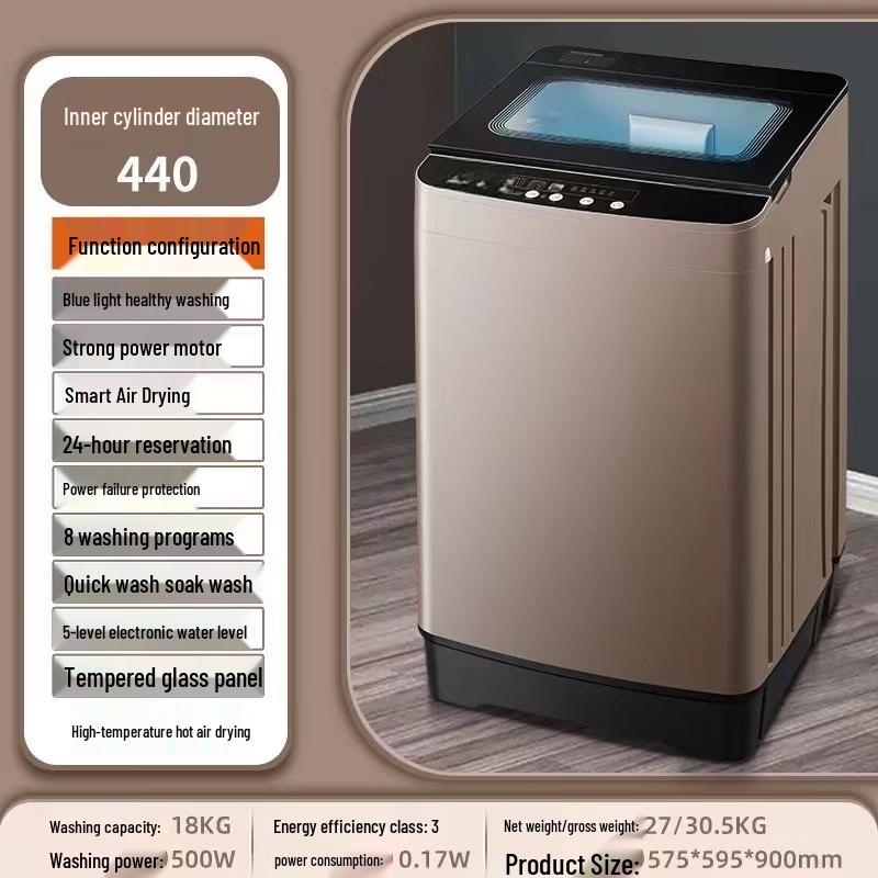 LISM 18KG Fully Automatic Pulsator Washing Machine with Integrated Dryer