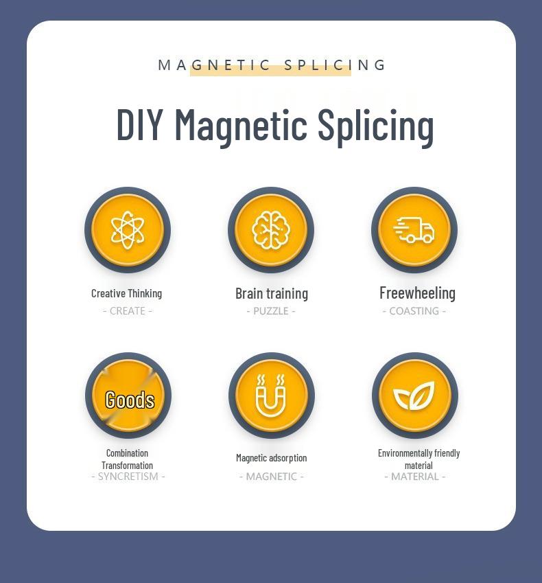 Magnetic Construction Toy Set: Educational Robot & Vehicle Assembly for Kids