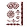 Beauty Sticker Vermilion Lace Tattoo Sticker Waterproof Tattoo Sticker