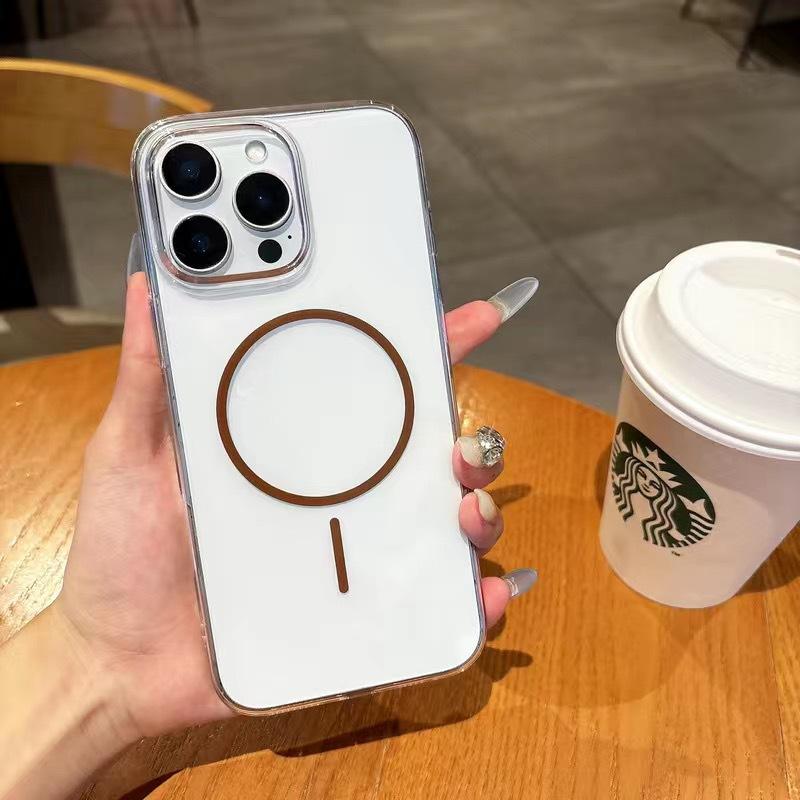 Applicable To Samsung S25ultra Mobile Phone Case S25 Anti Fall S24 Magnetic S24plus Transparent New Acrylic Hard