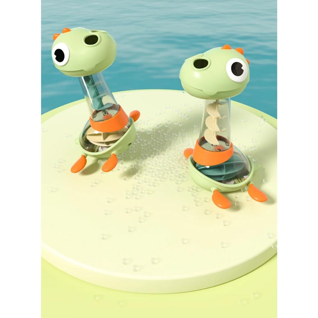 Baby Bath Toys Dinosaur Water Spraying Bathroom Bathtub Toys Funny Rotating Shower Toys Interactive Toddler Water Games for Kids