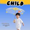 Kids' Safe Transparent Cartoon Umbrella: Automatic, Round-Corner Design for Kindergarten Boys & Girls