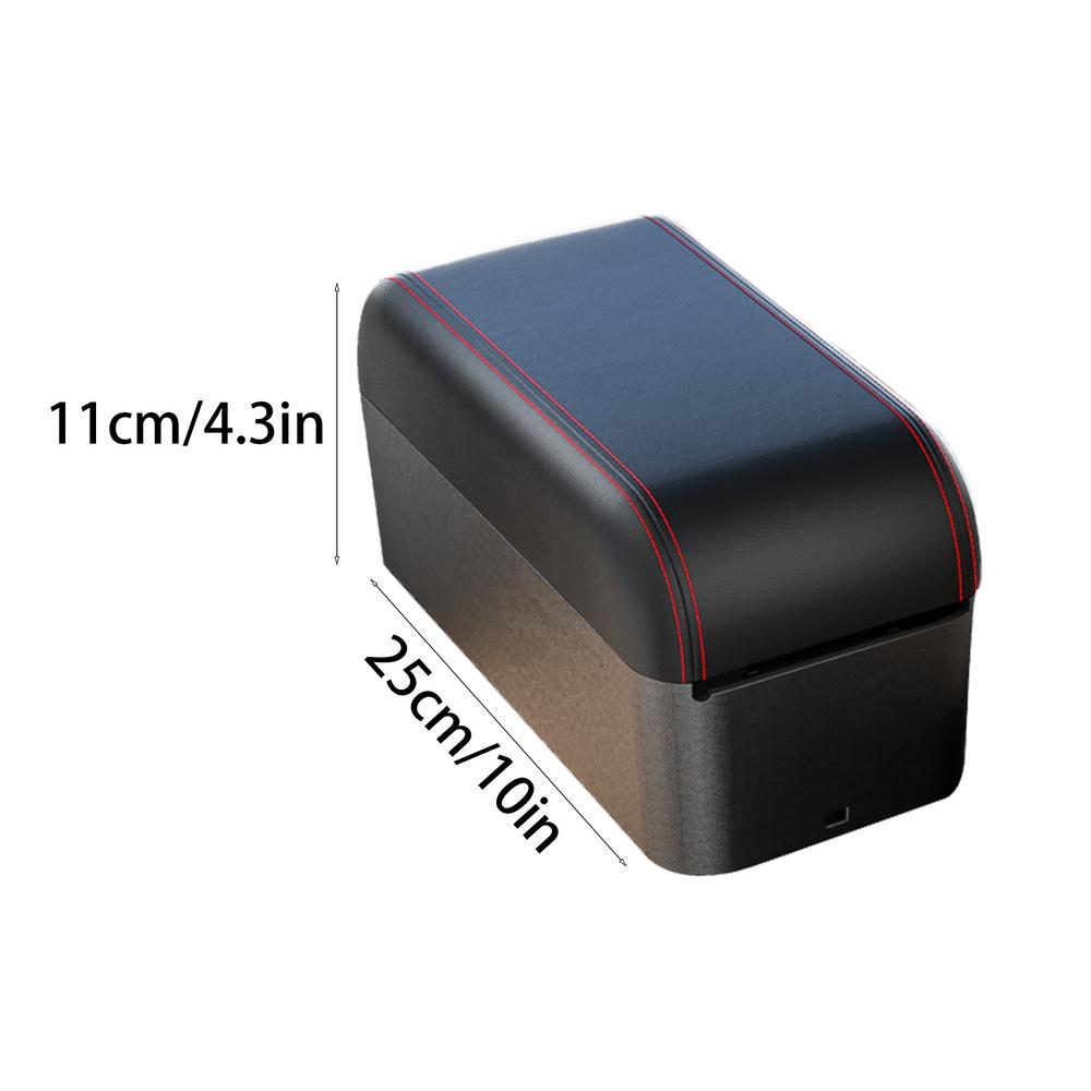 Car Armrest Pad Armrest Storage Box For SUV Liftable Armrest Organizer With Cup Holder For SUV Auto Convertible Car чёрный