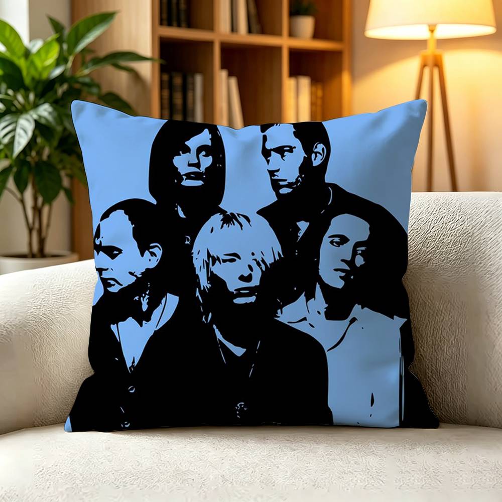 RRadiohead Alternative Rock Band Pillow Case Square DoubleSided Sofa Cushion Cover Bedroom Bedside Pillow