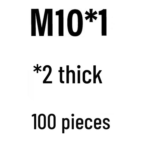 M6-M30 White Zinc Hex Thin Fine Thread Lock Nut GB808.