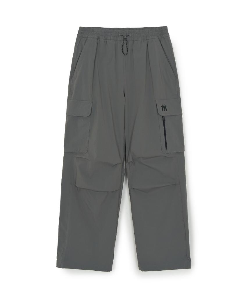 Emelbi Gorpcore Cotton Touch Parachute Cargo Wide Pants Ny (Charcoal Grey)