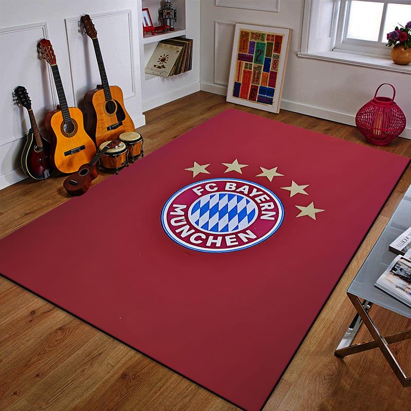 """FC Bayern München Logo Teppich Design"" Gemusterter Teppich ein rutschfester Teppich geeignet für alle Jahreszeiten und jede Umgebung, Geschenk"