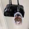 Transparente PVC-Puppen-Aufbewahrungstaschen für 13cm Spielzeug-Display INS-Stil Cartoon-Aufbewahrungstasche mit Kette Niedlicher Mädchen-Taschenanhänger 2025 Neu