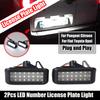 2Pcs Canbus LED Number License Plate Lights Lamps For Peugeot Expert Partner Citroen Berlingo Jumpy Fiat Scudo Toyota Dome Lights 6