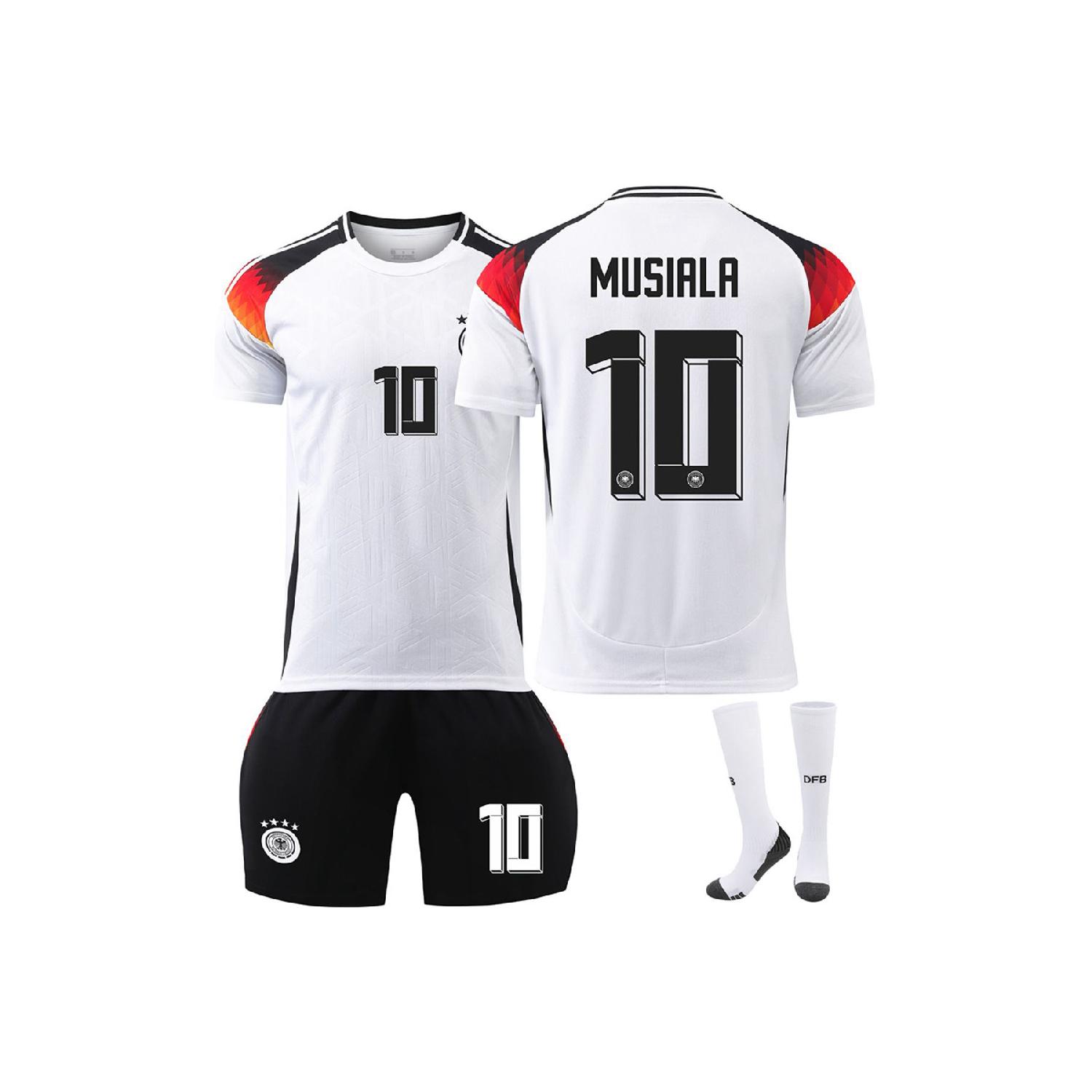 

Германия Musiala Евро-2024, детский трикотаж нового сезона, белый 3-4 Yaş чистый