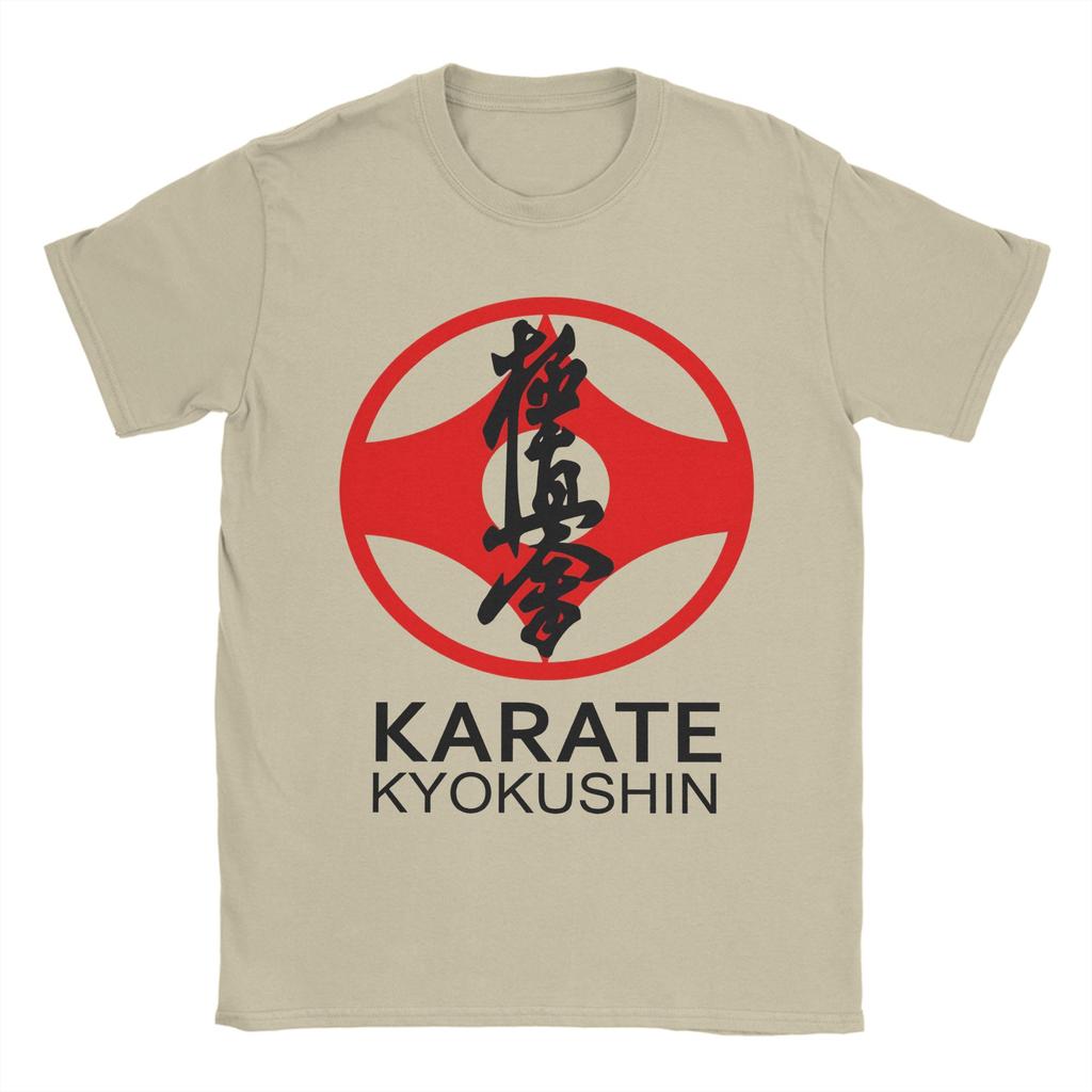Kyokushin Karate Kanji and Symbol TShirt Beach  Cotton T Shirts For Mens Custom Logo Tshirt ShortSleeve Y2K Fun Tops