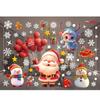 Snowflake Old Man Colored Christmas Window Sticker PVC Merry Christmas Theme Festival Party Sticker New Year