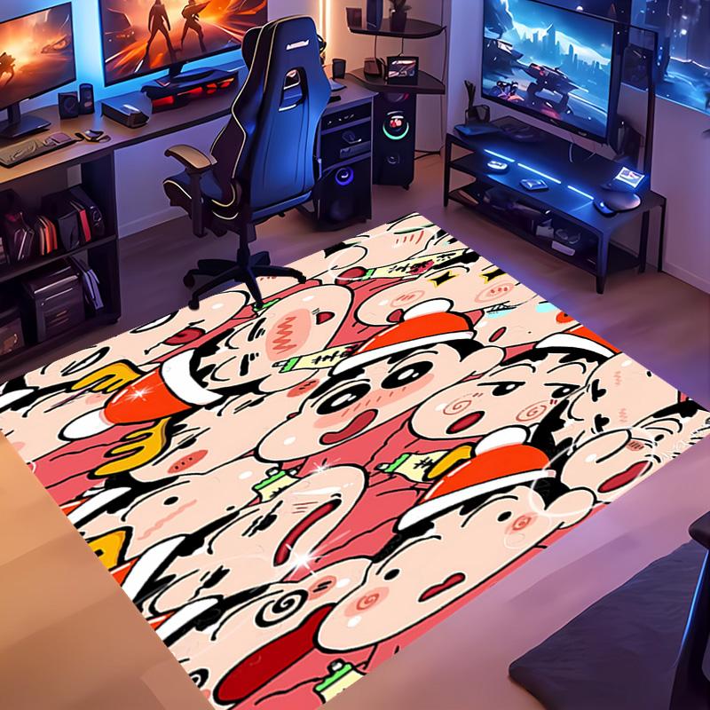 1pc Crayon Shin-chan Entrance Mat, Non-Slip Mat Area Rug,Room Decor, Outdoor Decor, Kitchen Rug,Doormat - Machine Washable, Easy to Clean