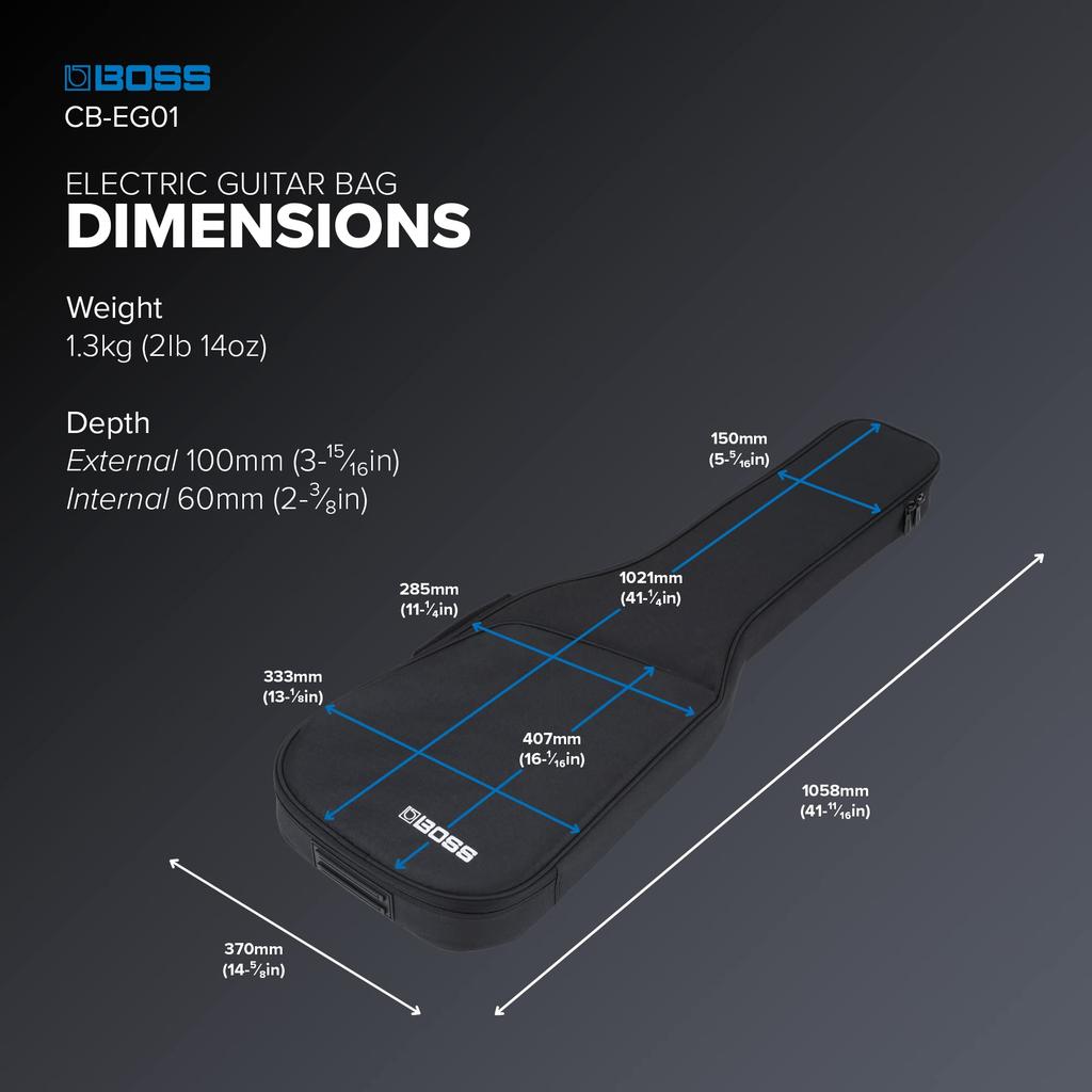 BOSS CB-EG01 Guitar Case, Black