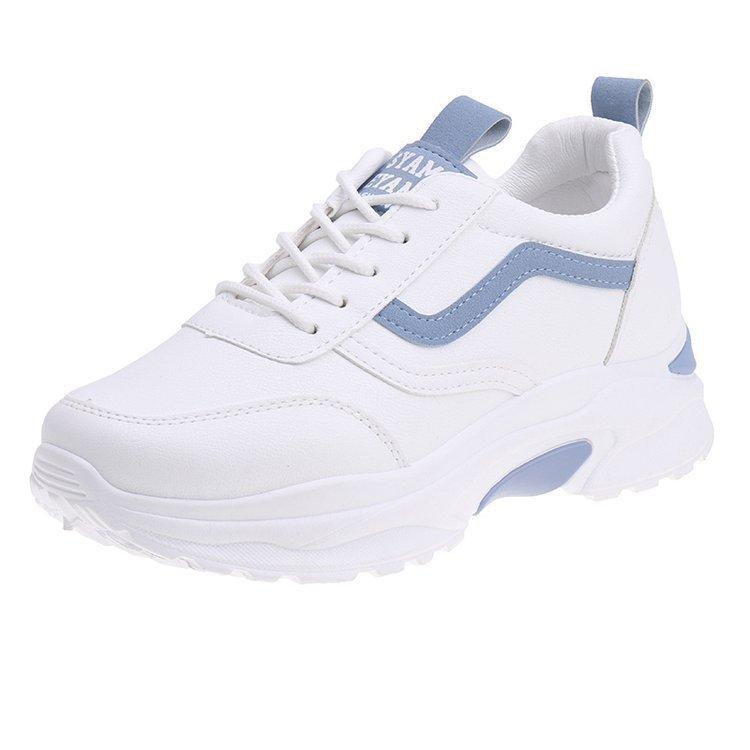 Summer sports shoes women's new spring versatile student basic platform white shoes