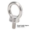 4pcs Durable Shoulder Eye Bolts M6 Metric Thread Threaded Eyebolts  Heavy Duty Lifting