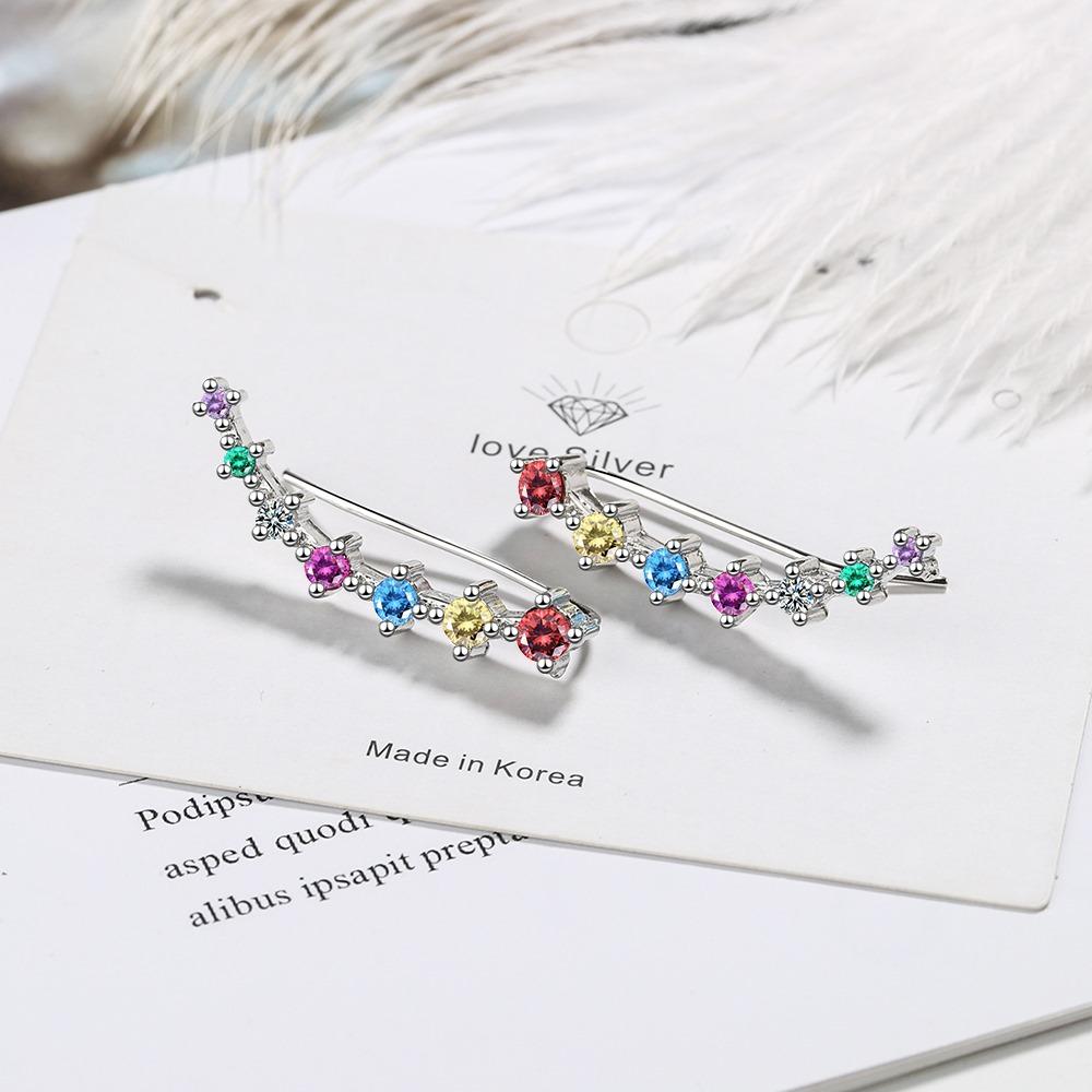 Stylish Small Fresh Diamond Ear Clips Women'S Diamond Ear Row One-Piece Earrings Ear Jewelry Ear Clips