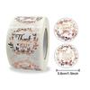 500 Pezzi Adesivi Grazie, Adesivi Etichette con Motivo Floreale Monogrammato, Adesivi Regalo Ringraziamento, Etichette Adesive