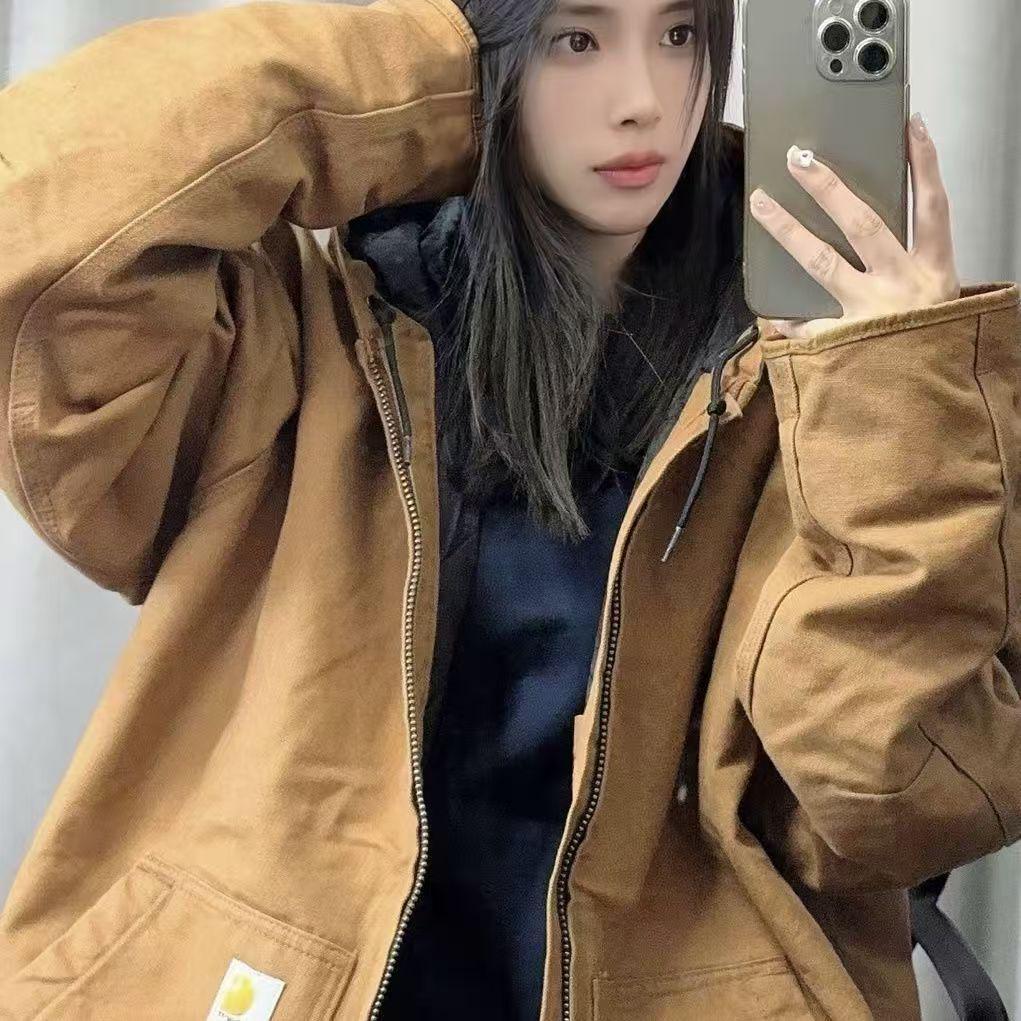 Carhartt J130 Heavyweight Cotton Canvas Hooded Work Jacket