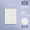 Grids/Blank/Horizontal Line Spiral Notepad Flip Over Design Memo Pad  School Office Supplies