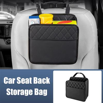 Multifunctional Car Seat Storage Bag Leather Storage Bag Garbage Bag Storage Bag Waterproof Car Back Seat Hanging Storage Bag