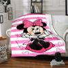Pink Minnie Mouse Heart Blanket Soft Throw Blanket For Home Bedroom Bed Sofa Travel Office Solid Christmas Blanket