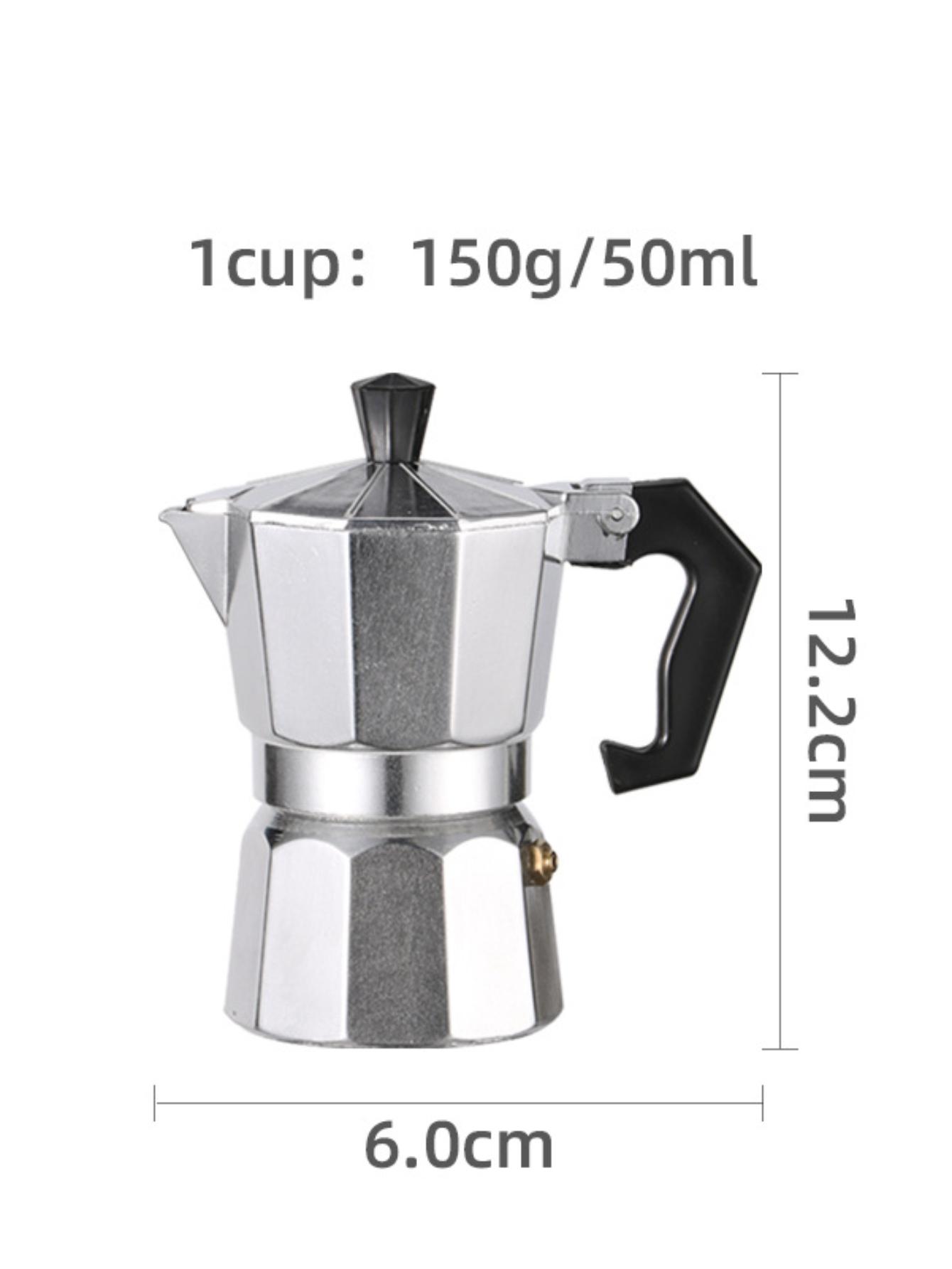 

Металевий італійський ручний кавник Moka Кава горщик для еспресо на плиті Кавоварка для кухні Домашній посуд Чайний посуд