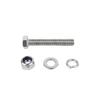 Hexagon Head Bolts and Lock Nuts Washers Set Stainless Steel Hex Head Screws With Locknut Kit Spring Washers M4 M5 M6 M8 M10 M12