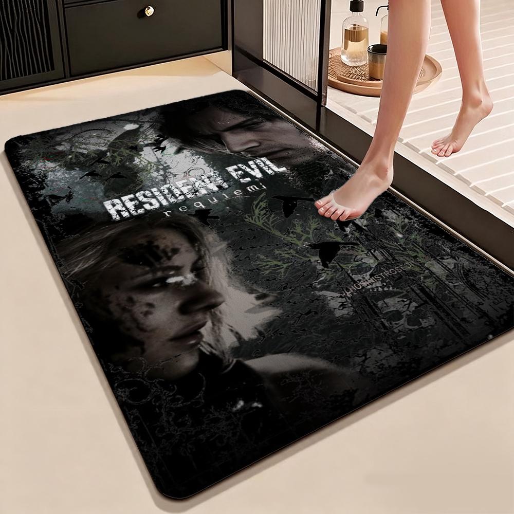Resident Evil Death Island Rectangular Rug Thick Nonslip Carpet For Kids Bedroom Play Area Home Decor Memorial Gift