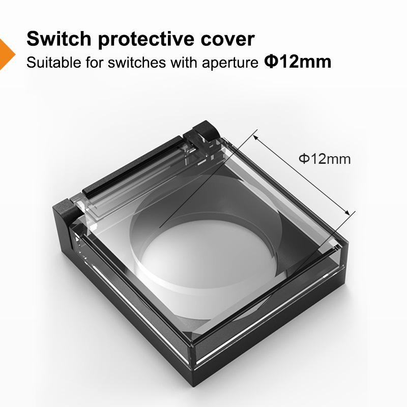 12Mm 16Mm 19Mm 22Mm 25Mm High Head Button Switch With Cover Transparent Protective Cover Waterproof