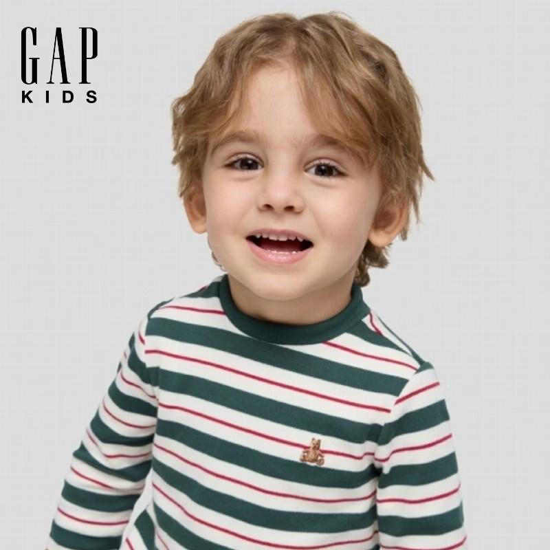 Gap Toddler Boys' Brannan Embroidered Mock Neck Long-Sleeve T-Shirt