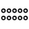 Mechanical Mounting Rubber Cushion Washer 25 Mm Outer Diameter 10 Mm Thick 10 Piece Pack for Damping and Replacement