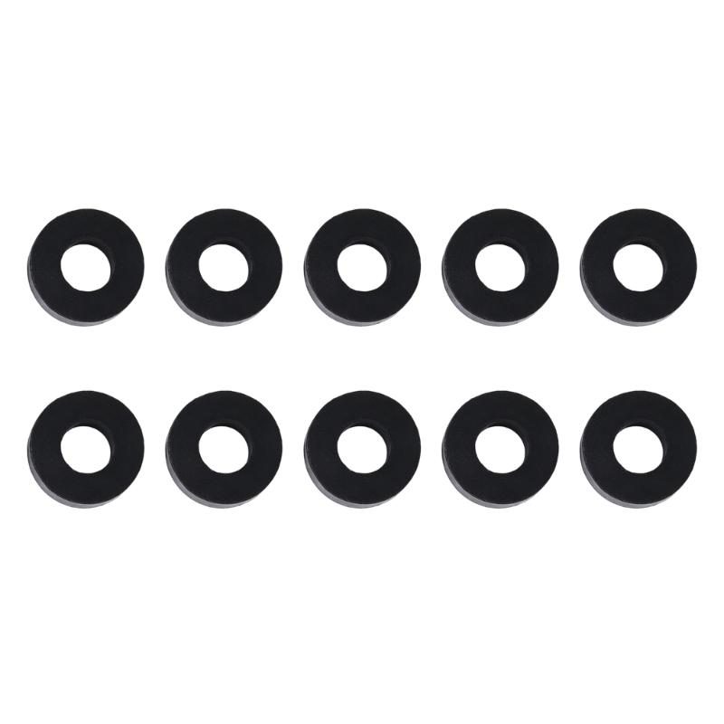 Mechanical Mounting Rubber Cushion Washer 25 Mm Outer Diameter 10 Mm Thick 10 Piece Pack for Damping and Replacement